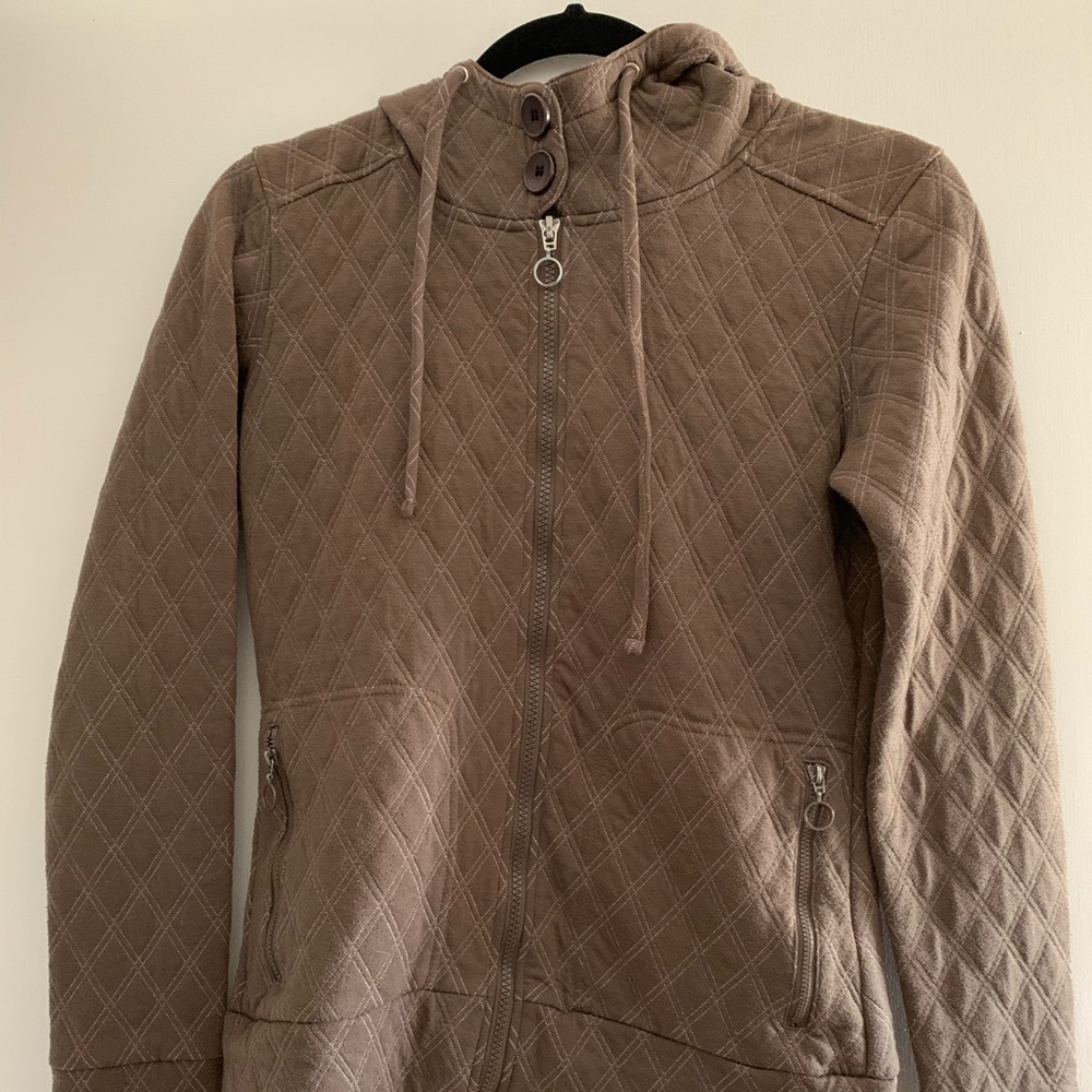 Kavu Waffle Zip Up, Women’s Small, Brown